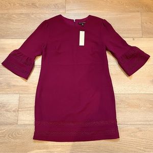 Banana republic red purple dress